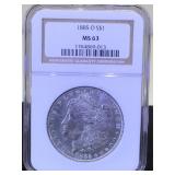 1885-O NGC MS63 MORGAN SILVER DOLLAR