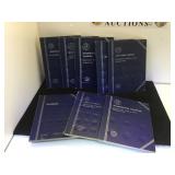 Empty coin albums, Mercury dimes, nickels, cents