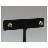 14k GOLD post earrings, 1g