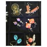 6- pairs of Southwest style fashion earrings