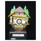 Vintage German key wind wall clock - no key -