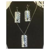 Chain W/ Sterling Southwest style necklace &