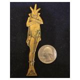 Native American Rare Brass pin,