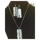 Chain w/ Sterling Southwest style pendant &