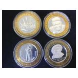 4- Silver Strikes $10 gaming tokens, , 2-