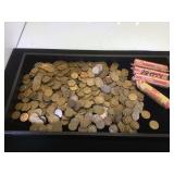 Collection of wheat pennies