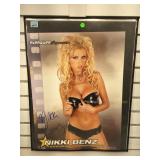 Autographed Nikki Benz poster, autographed