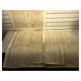 Antique Chicago Times newspaper clippings and