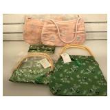 NIP embroidered ladies handbags, lot of 4 and