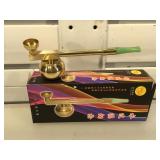NIB brass percolating smoking pipe