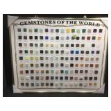 Framed gemstone of the world guide, 1 lose stone
