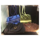 Lot of wool purses