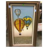 Framed oil on canvas by H. Hargrove