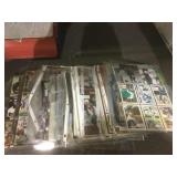 Sports cards in pages