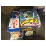 4 boxes of sports cards