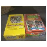 2 wax boxes of football cards