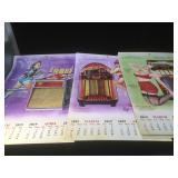 Lot of March 2019 - August 2020 jukebox pin-up