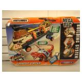 Matchbox Jurassic Copter toy in box - contents