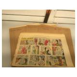 Lot of vintage comic strips - Flyin Jenny 1942 &