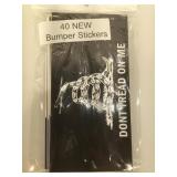 Lot of 40 new bumper stickers