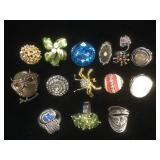 14 costume jewelry rings
