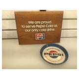 Pair of vintage Pepsi advertisements