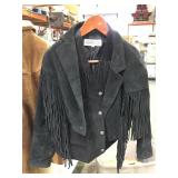 Chia brand leather fringe women