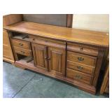 Wooden dresser missing 2 drawers by American Drew