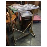 Organizer stand with clamps