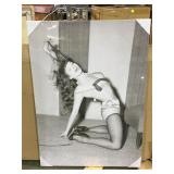 6- New Bettie Page prints on wrapped canvas, 42