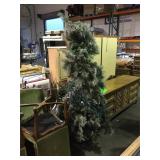 Christmas tree w/lights approx 7ft tall