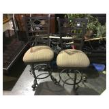 Metal padded rotating  chair