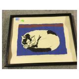 1981 Framed pencil signed and numbered print by