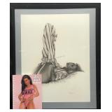 Jon Hul Signed LE Pin-Up Print On Paper. AP 3/6.