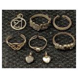 Sterling Rings And More, 10.8g