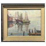 Northrop Signed Painting On Canvas Panel 30x26
