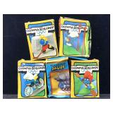 5 NOS Vtg Smurf figures