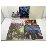 7 LPs record albums, asstd rock