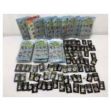Vtg NIP Smurf adhesive stickers & asstd pins