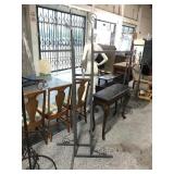 Metal Clothes Display Rack - Adjustable Height