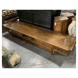 8ft Antique Asian Stand with Drawers - one
