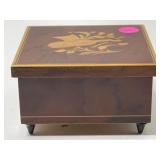Italian House Of Goebel Inlaid Wood Lidded Music