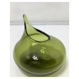Christian Tortu Signed Art Glass Vase 5in H