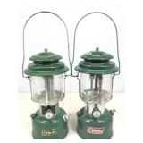 2 Vtg Coleman Lanterns, 14 in tall