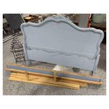 Vtg Blue Full Size Bed Frame
