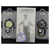 2 Dakota Clip On Watches Angler 2, Not Currently