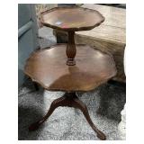 Vtg Side Table Tiered