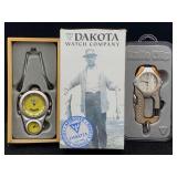 2 Dakota Watches Incl. Clip On Knife And More, Not