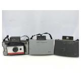 3 Vtg Polaroid Land Cameras. 315, 330 & 104.