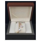 Sterling Bracelet W/pearls And Pearl Cameo, 7in